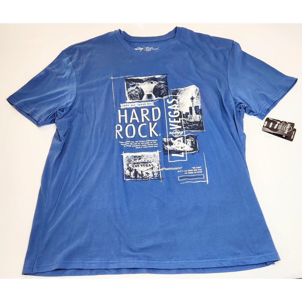 Hard Rock Cafe Las Vegas mixed Block City tee-shirt NWT